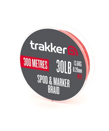 Trakker Spod Marker Braid 30lb 13.6kg 0.28mm 300m red