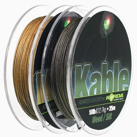 Korda Kable Leadcore Kies/Braun