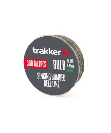 Trakker Sinking Braid Reel Line 80lb 36.3kg 0.49mm 300m