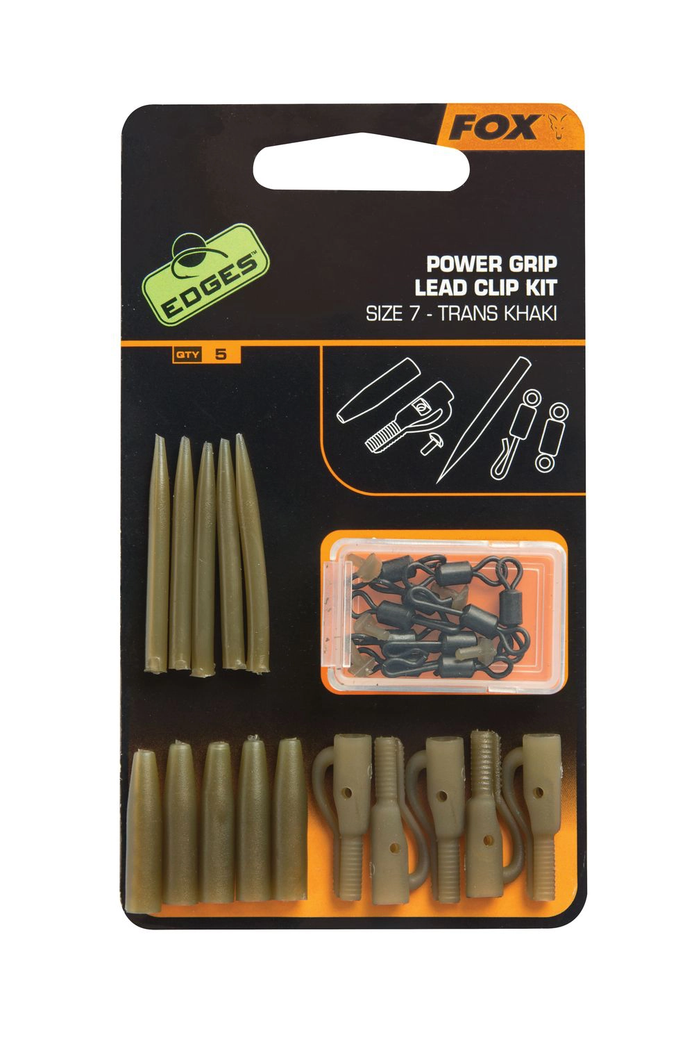 FOX Power Grip Lead Clip Kit Size 7