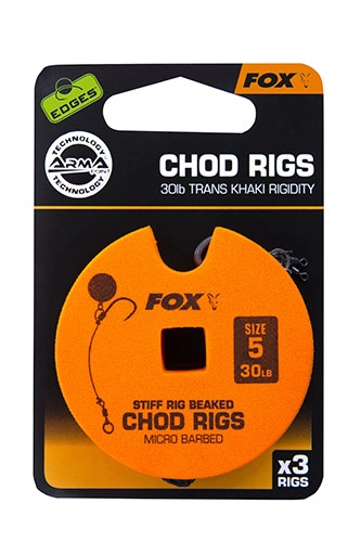 Fox Edges Stiff Chod Rigs Standard x3