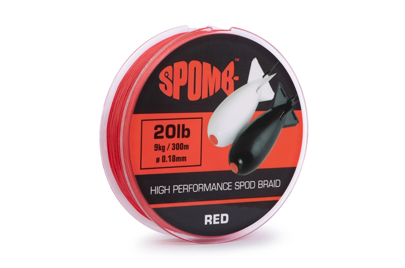 Fox Spomb Braid Red 9kg/20lb 0.18mm x 300m