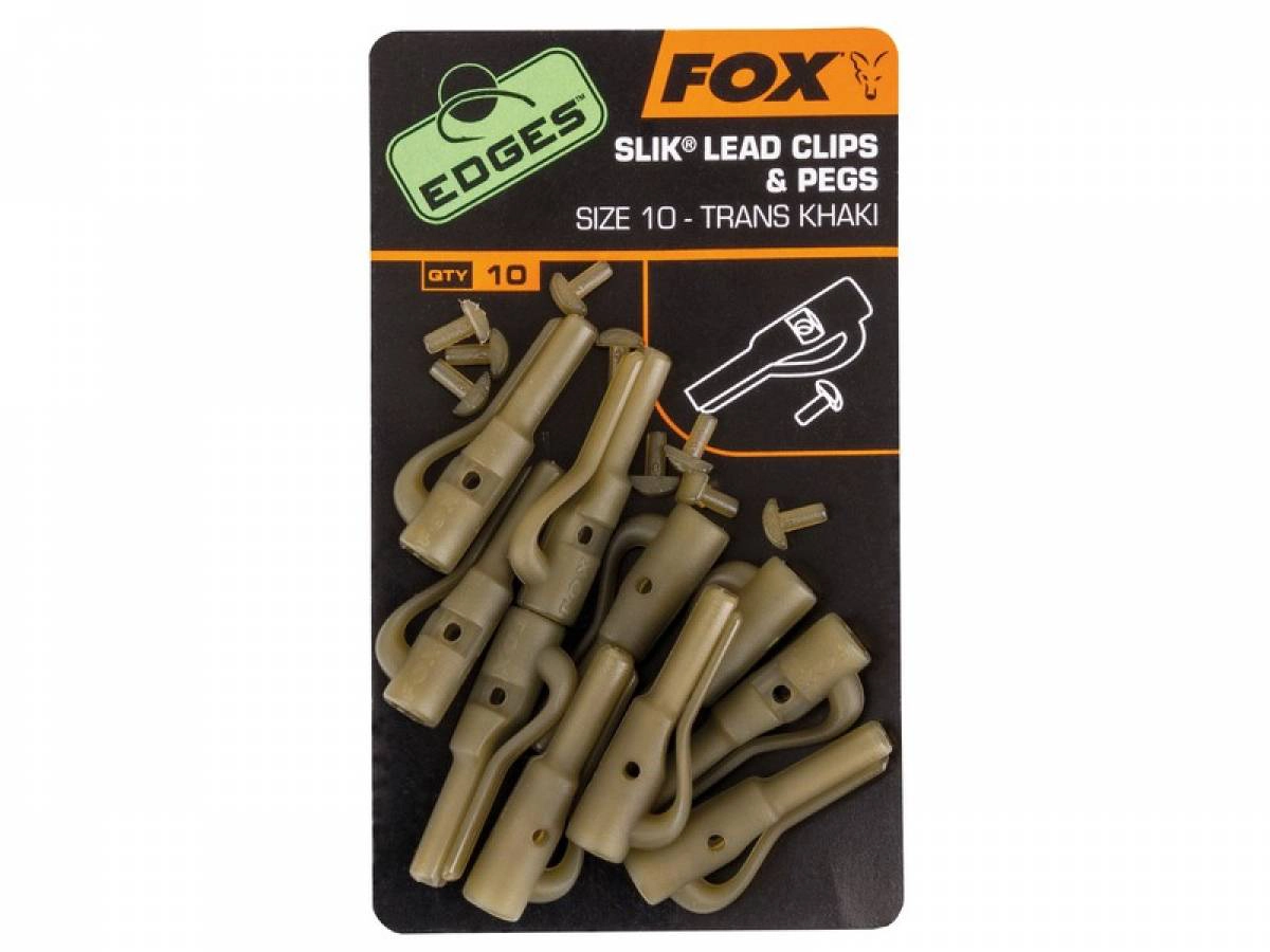 FOX Slik Lead Clips & Pegs Size 10