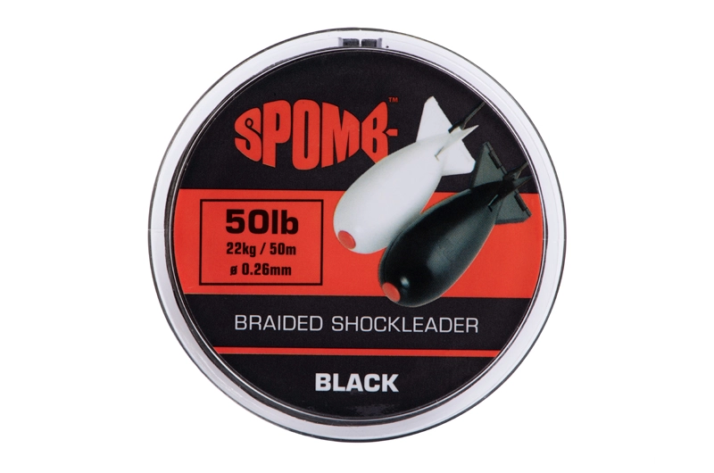 Fox Spomb Braided Shockleader Black 22kg/50lb x 50m